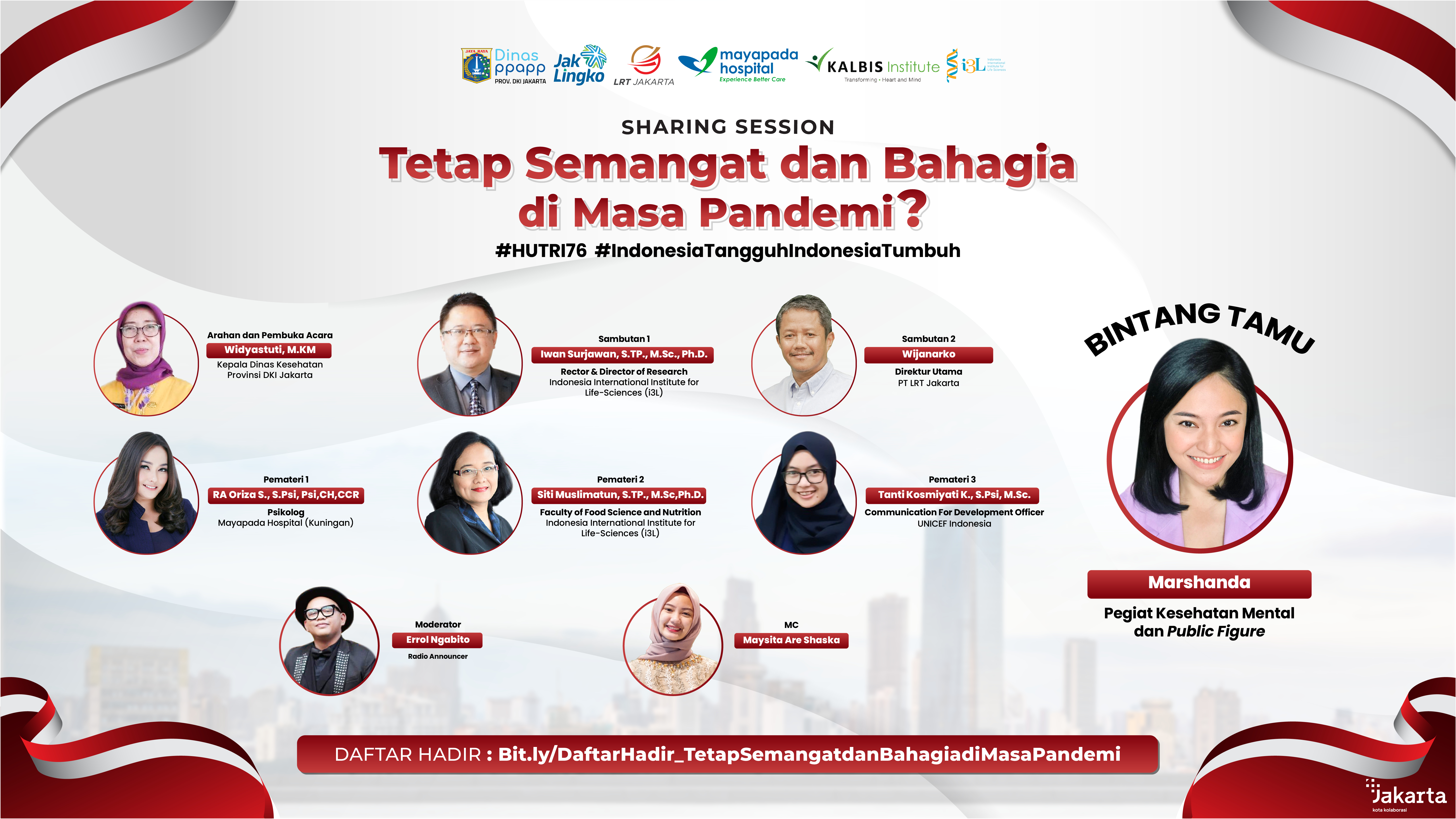 Sharing Session Tetap Semangat dan Bahagia di Masa Pandemi