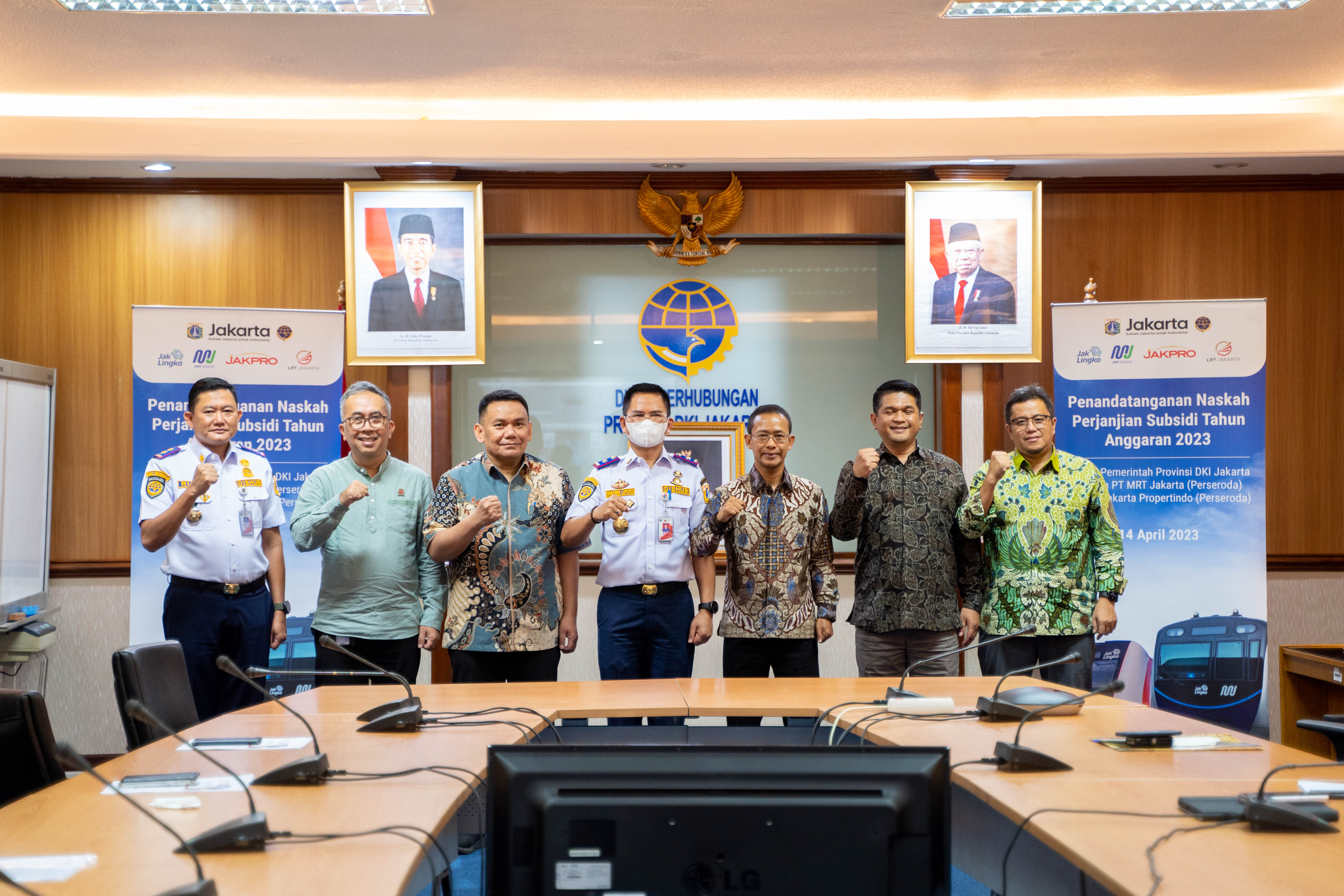 Penandatanganan Naskah Subsidi LRT Jakarta